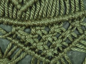 Beliani Puf ogrodowy ⌀ 40 zielony AADHI 6