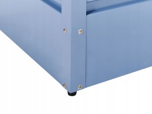 Skrzynia ogrodowa Beliani Skrzynia ogrodowa CEBROSA Metal 100 cm 62 cm Niebieski 12