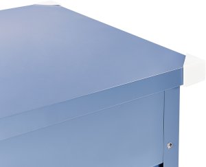 Skrzynia ogrodowa Beliani Skrzynia ogrodowa CEBROSA Metal 100 cm 62 cm Niebieski 10