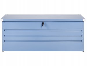 Skrzynia ogrodowa Beliani Skrzynia ogrodowa CEBROSA Metal 165 cm 70 cm Niebieski 6