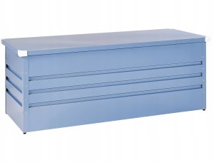 Skrzynia ogrodowa Beliani Skrzynia ogrodowa CEBROSA Metal 165 cm 70 cm Niebieski 7