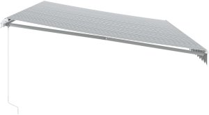vidaXL Ręcznie zwijana markiza, antracytowo-biała, 600x350 cm 4