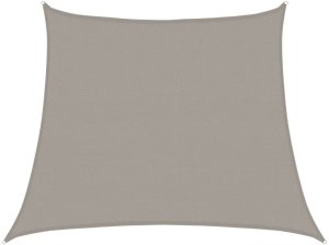 vidaXL Żagiel przeciwsłoneczny, 160 g/m², trapez, jasnoszary, 3/4x3 m 2