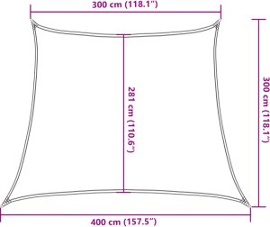 vidaXL Żagiel przeciwsłoneczny, 160 g/m², trapez, jasnoszary, 3/4x3 m 10