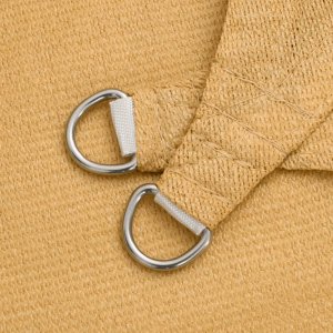 vidaXL Żagiel przeciwsłoneczny, 160 g/m², piaskowy, 5x5 m, HDPE 5