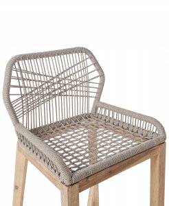 Beliani Zestaw 2 krzeseł barowych ogrodowych TALAMONE Drewno akacjowe Beżowy 6