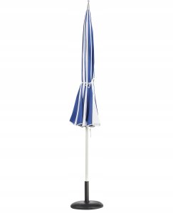 Beliani Parasol ogrodowy ⌀ 245 cm niebiesko-biały MINOA 5