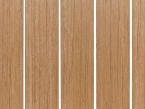 Beliani Stolik kawowy ogrodowy 96 x 52 cm jasne drewno z czarnym MESSINA 6