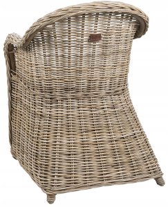 Beliani Fotel ogrodowy SUSUA II Rattan Naturalny 5