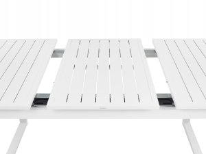 Beliani Zestaw ogrodowy dla 6 osób VALCANETTO/GROSSETO Metal Biały 7