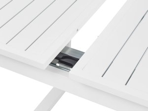 Beliani Zestaw ogrodowy dla 6 osób VALCANETTO/GROSSETO Metal Biały 8