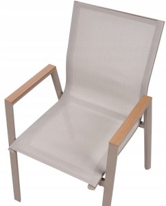 Beliani Zestaw ogrodowy dla 4 osób TIANO Metal Szary 11