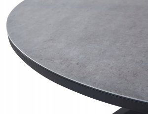 Beliani Zestaw ogrodowy dla 4 osób MALETTO/GROSSETO Metal Efekt marmuru Szary 6