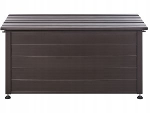 Skrzynia ogrodowa Beliani Skrzynia ogrodowa CAMPALTO Metal 123 cm 60 cm Ciemnobrązowy 6