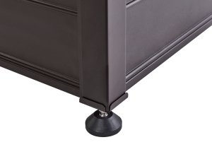 Skrzynia ogrodowa Beliani Skrzynia ogrodowa CAMPALTO Metal 123 cm 60 cm Ciemnobrązowy 10