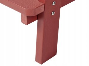 Beliani Zestaw mebli balkonowych ADIRONDACK Czerwony 10