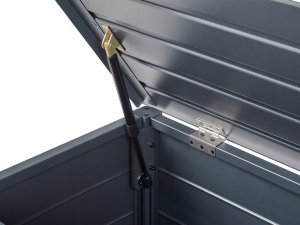 Skrzynia ogrodowa Beliani Skrzynia ogrodowa CAMPALTO Metal 123 cm 60 cm Ciemnoszary 7