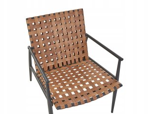 Beliani Zestaw mebli balkonowych ZIRIA Technorattan Brązowy 10