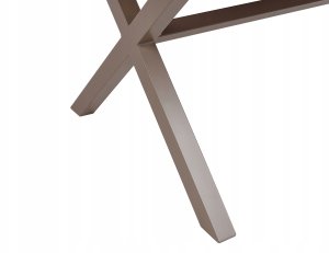 Beliani Stół ogrodowy 160 x 90 cm beżowoszary TIANO 10