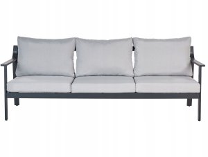 Sofa ogrodowa dla 3 osób KIATO Metal Jasnoszary Lumarko! 1