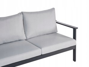 Beliani Sofa ogrodowa dla 3 osób KIATO Metal Jasnoszary 7