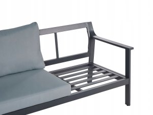 Beliani Sofa ogrodowa dla 3 osób KIATO Metal Ciemnoszary 9