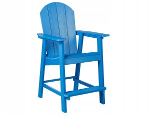 Beliani Zestaw mebli balkonowych ADIRONDACK Niebieski 6