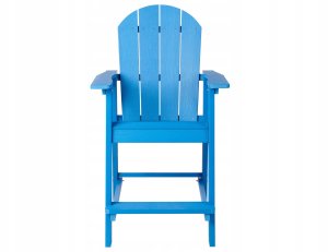 Beliani Zestaw mebli balkonowych ADIRONDACK Niebieski 7
