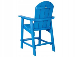 Beliani Zestaw mebli balkonowych ADIRONDACK Niebieski 8
