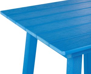 Beliani Stół ogrodowy 59 x 59 cm niebieski ADIRONDACK 5