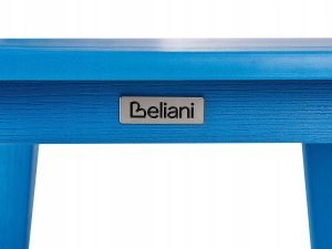 Beliani Stół ogrodowy 59 x 59 cm niebieski ADIRONDACK 7