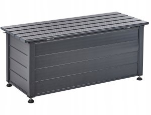Skrzynia ogrodowa Beliani Skrzynia ogrodowa CAMPALTO Metal 113 cm 50 cm Ciemnoszary 5