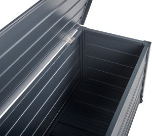 Skrzynia ogrodowa Beliani Skrzynia ogrodowa CAMPALTO Metal 113 cm 50 cm Ciemnoszary 7