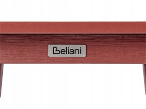 Beliani Stół ogrodowy 59 x 59 cm czerwony ADIRONDACK 6