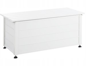 Skrzynia ogrodowa Beliani Skrzynia ogrodowa CAMPALTO Metal 113 cm 50 cm Biały 5