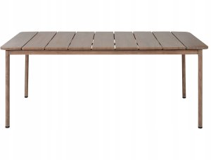 Beliani Stół ogrodowy 185 x 96 cm ciemne drewno FLAVIA 4