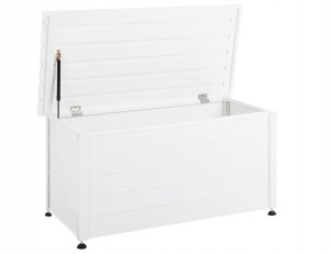 Skrzynia ogrodowa CAMPALTO Metal 123 cm 60 cm Biały Lumarko! 1