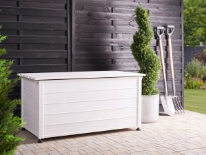 Skrzynia ogrodowa Beliani Skrzynia ogrodowa CAMPALTO Metal 123 cm 60 cm Biały 4