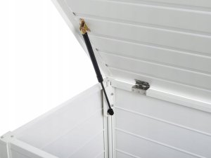 Skrzynia ogrodowa Beliani Skrzynia ogrodowa CAMPALTO Metal 123 cm 60 cm Biały 9