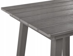 Beliani Stół ogrodowy 60 x 59 cm ciemnoszary ADIRONDACK 4