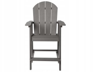 Beliani Zestaw mebli balkonowych ADIRONDACK Ciemnoszary 6