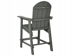 Beliani Zestaw mebli balkonowych ADIRONDACK Ciemnoszary 7