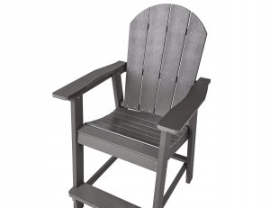 Beliani Zestaw mebli balkonowych ADIRONDACK Ciemnoszary 8