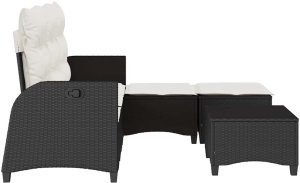 vidaXL 3-częściowy zestaw ogrodowy z poduszkami w kształcie litery L 5