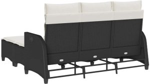 vidaXL 3-częściowy zestaw ogrodowy z poduszkami w kształcie litery L 6