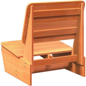 vidaXL Krzesła ogrodowe 2 szt. Wosk Brązowy Drewno lite Sosna 6