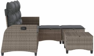 vidaXL 3-częściowy zestaw ogrodowy z poduszkami w kształcie litery L 5