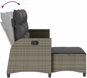 vidaXL 3-częściowy zestaw ogrodowy z poduszkami w kształcie litery L 7