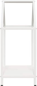 Drewutnia vidaXL Stojak na drewno opałowe, biały, 40x25x60 cm 6