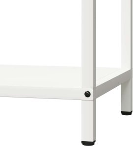 Drewutnia vidaXL Stojak na drewno opałowe, biały, 40x25x60 cm 8